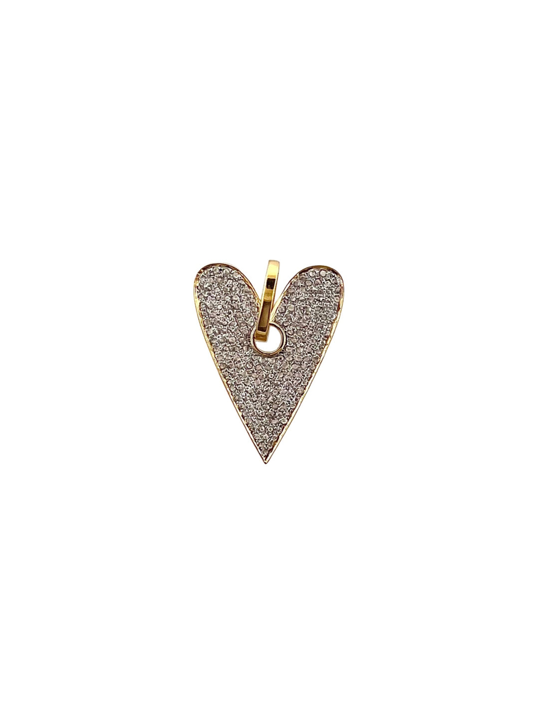 The Woods Fine Jewelry Small Pave Heart Pendant