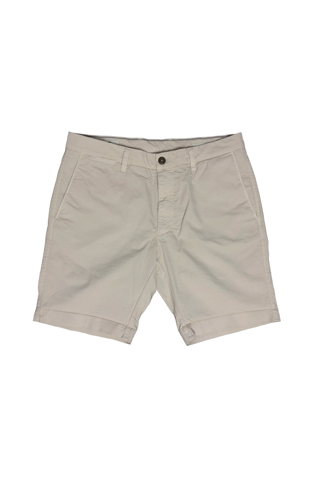 Beige shorts on a white background
