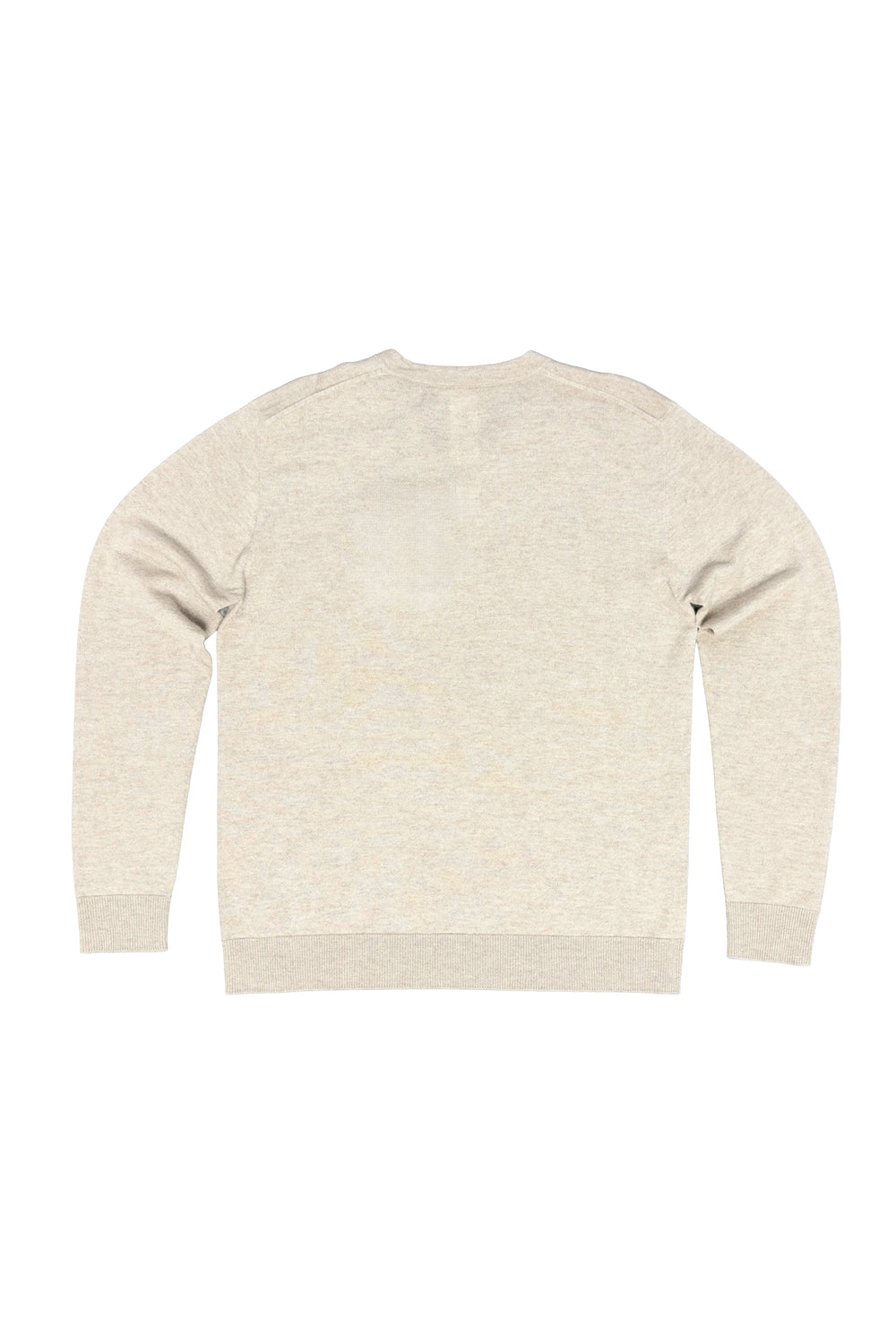 Beige sweater on a white background