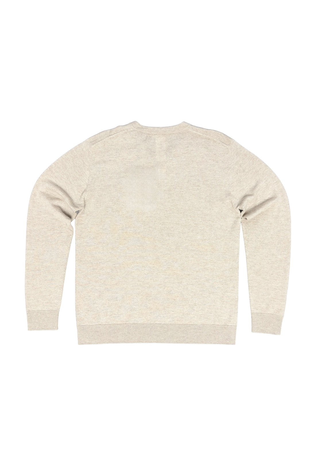 Beige sweater on a white background