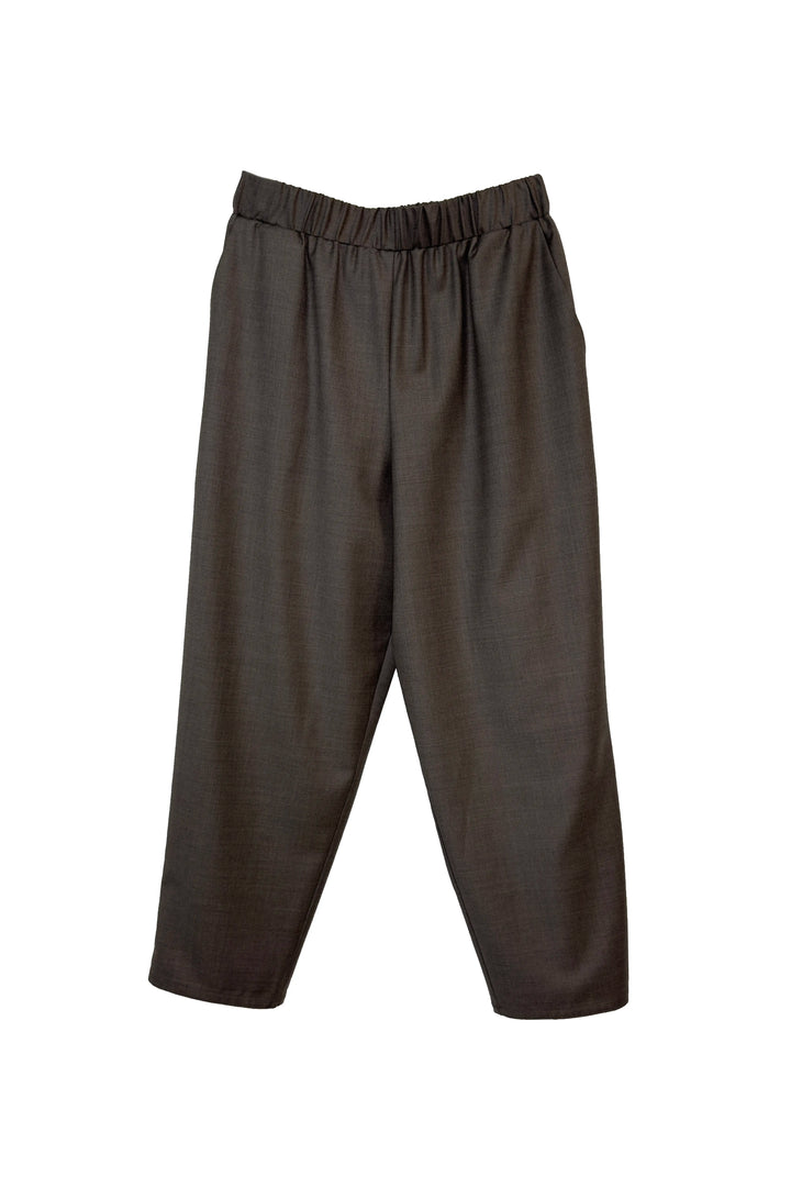 Dark gray pants on a white background