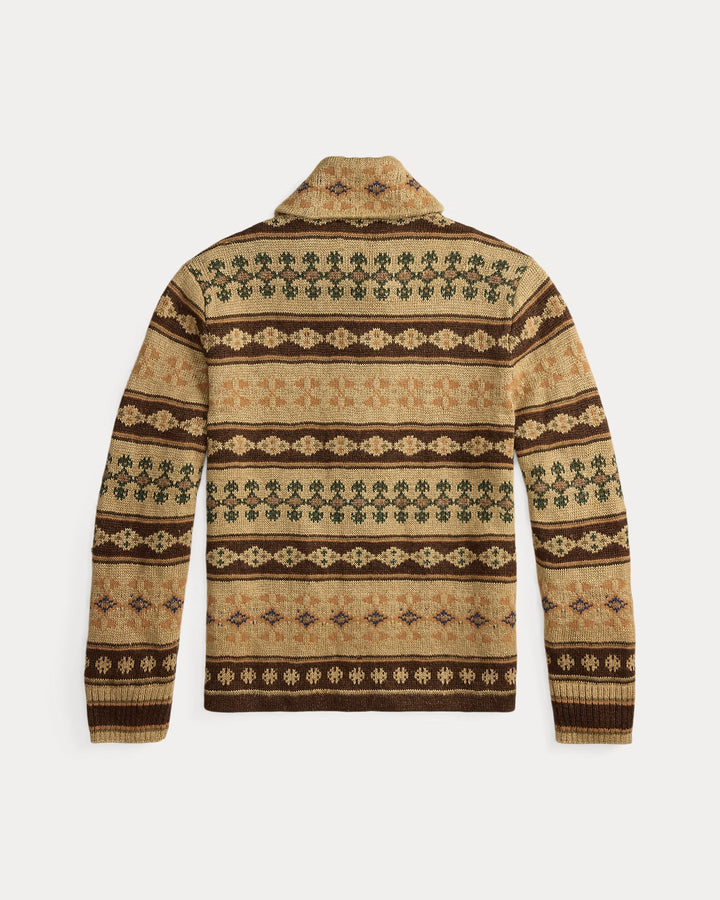 Patterned sweater on a white background