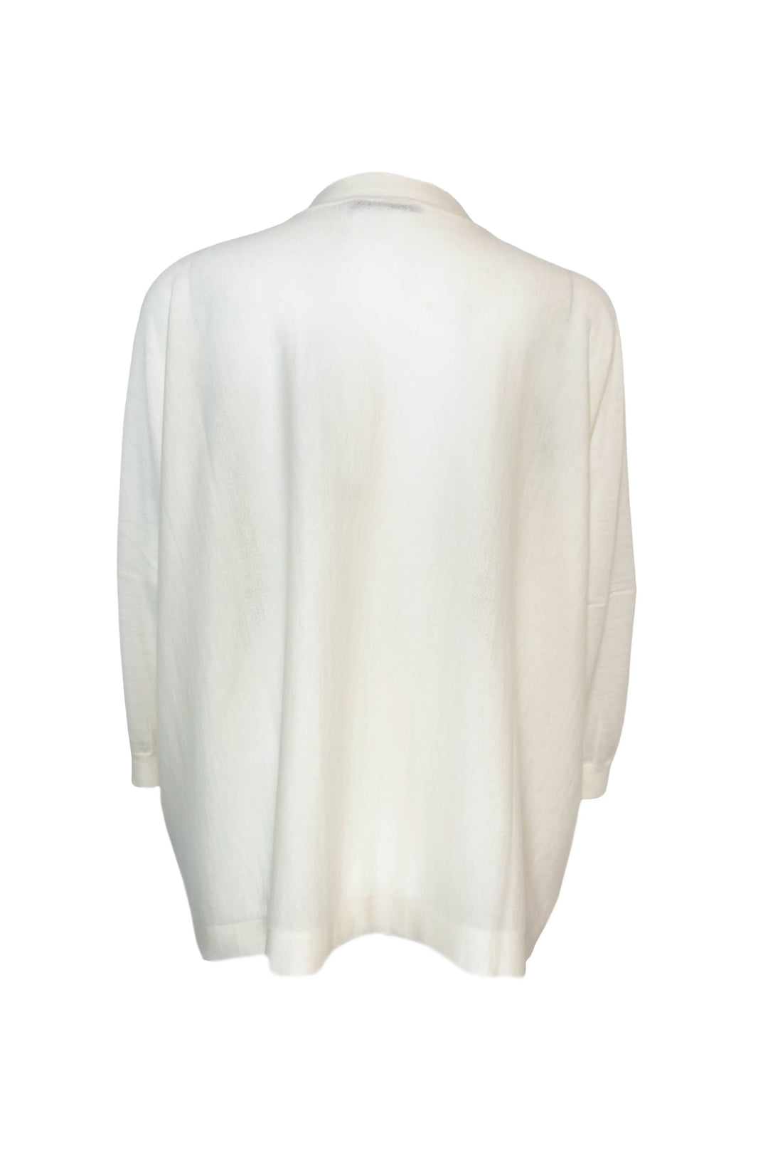 White cardigan on a white background