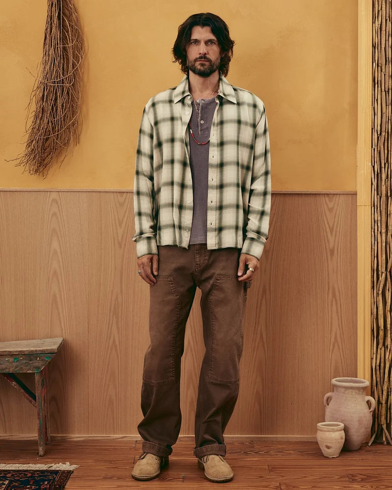 CORRIDOR SHADOW GREEN CHECK SHIRT