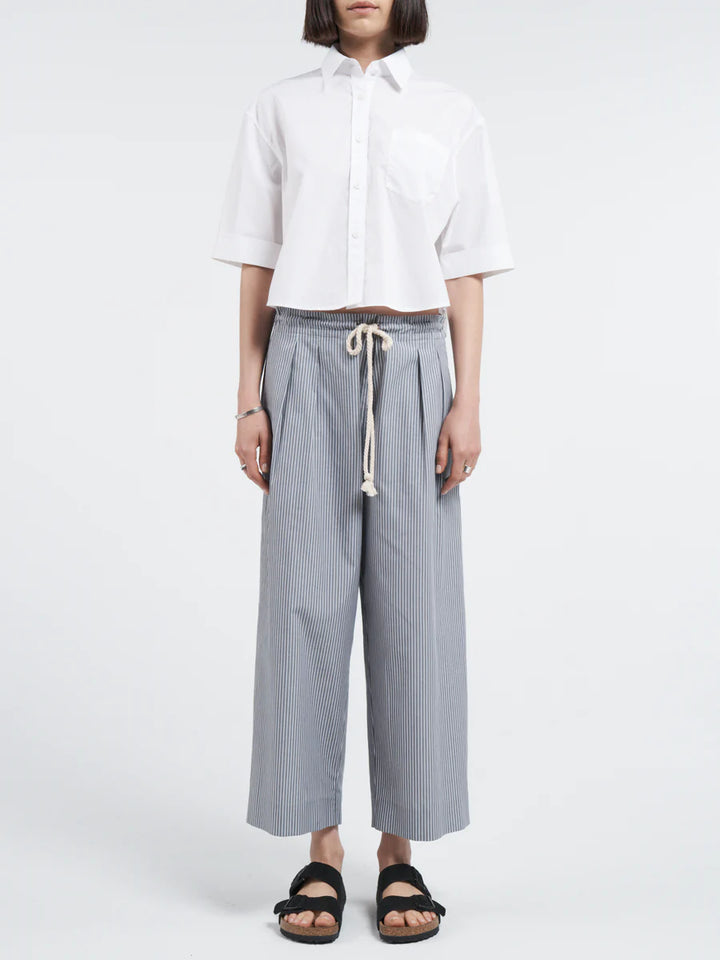 MARIA MCMANUS CROP OVERSIZED SHORT SLEEVE SHIRT