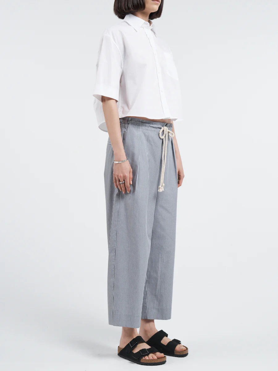 MARIA MCMANUS CROP OVERSIZED SHORT SLEEVE SHIRT