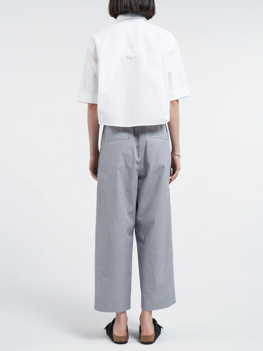 MARIA MCMANUS CROP OVERSIZED SHORT SLEEVE SHIRT