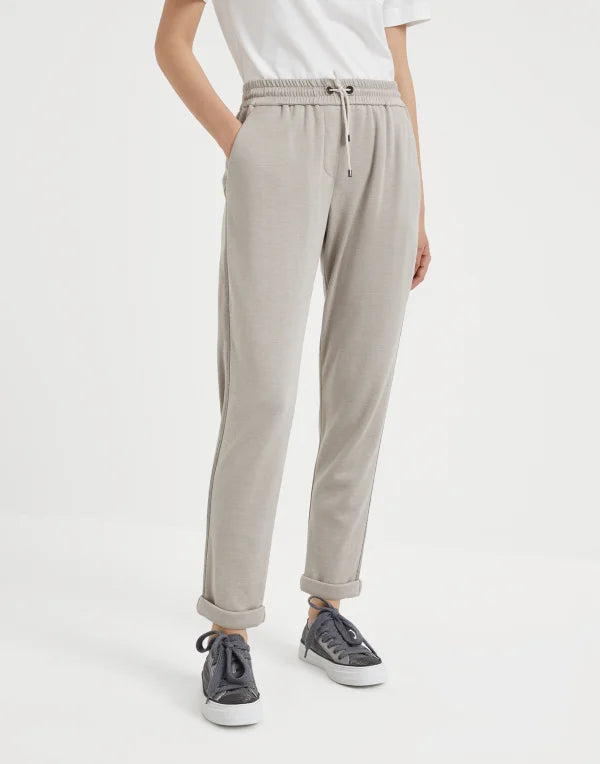 BRUNELLO CUCINELLI  COTTON SILK JOGGER