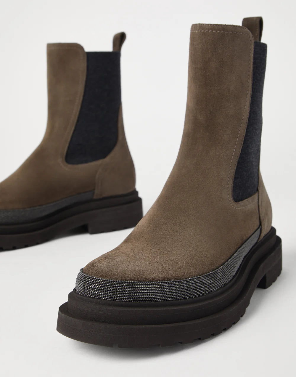 BRUNELLO CUCINELLI SUEDE CHELSEA BOOTS