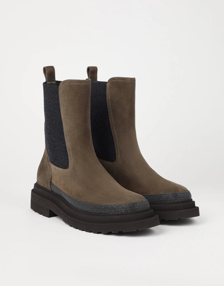 BRUNELLO CUCINELLI SUEDE CHELSEA BOOTS