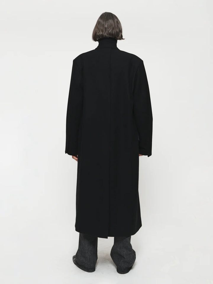 6397 TOP COAT IN BLACK