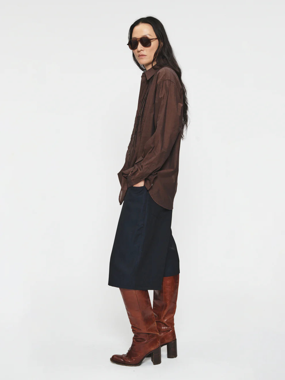 6397 PLEATED FRANK SHIRT