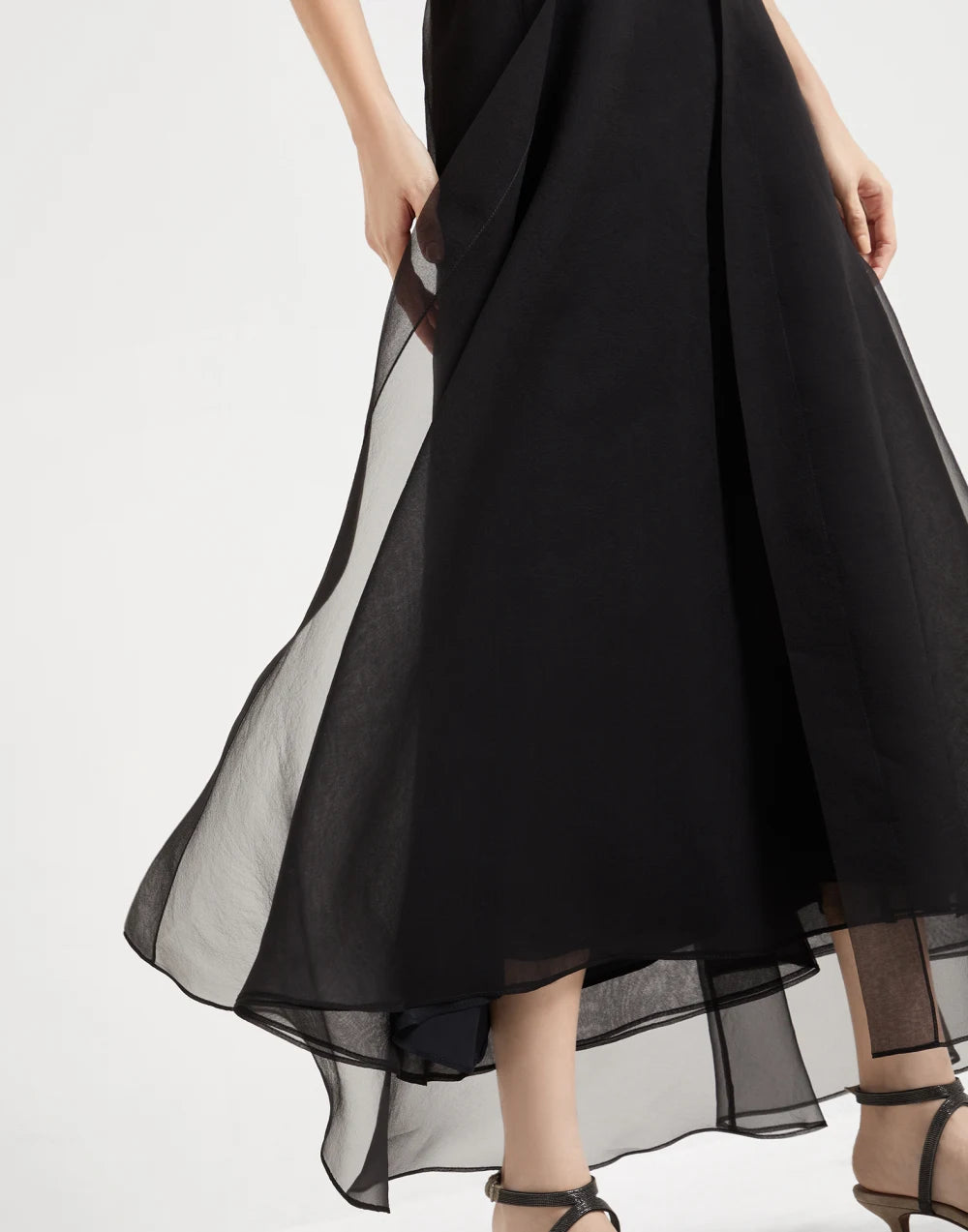 BRUNELLO CUCINELLI SILK SKIRT