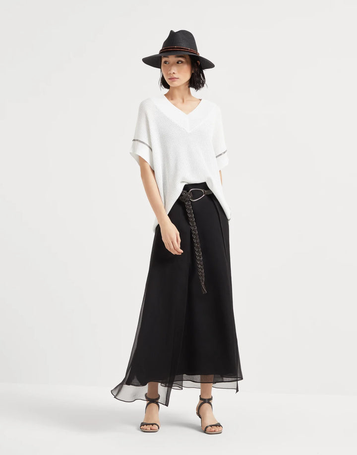 BRUNELLO CUCINELLI SILK SKIRT