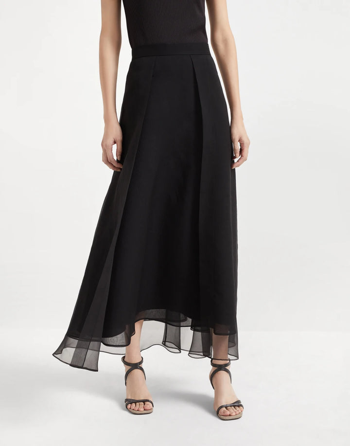 BRUNELLO CUCINELLI SILK SKIRT