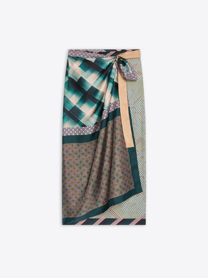 DRIES VAN NOTEN LONG SCARFY SKIRT