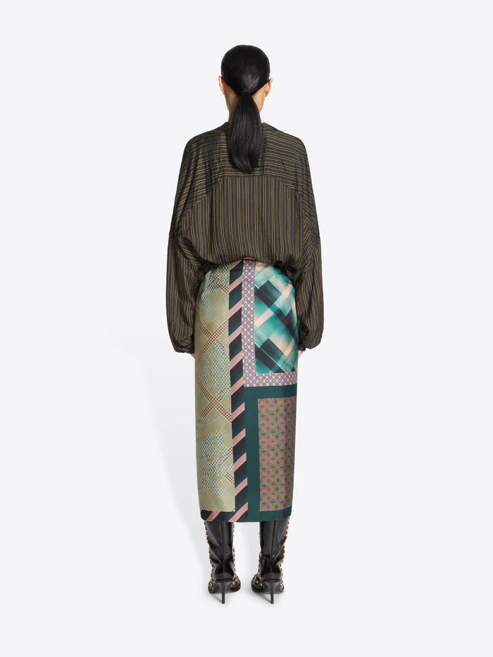 DRIES VAN NOTEN LONG SCARFY SKIRT