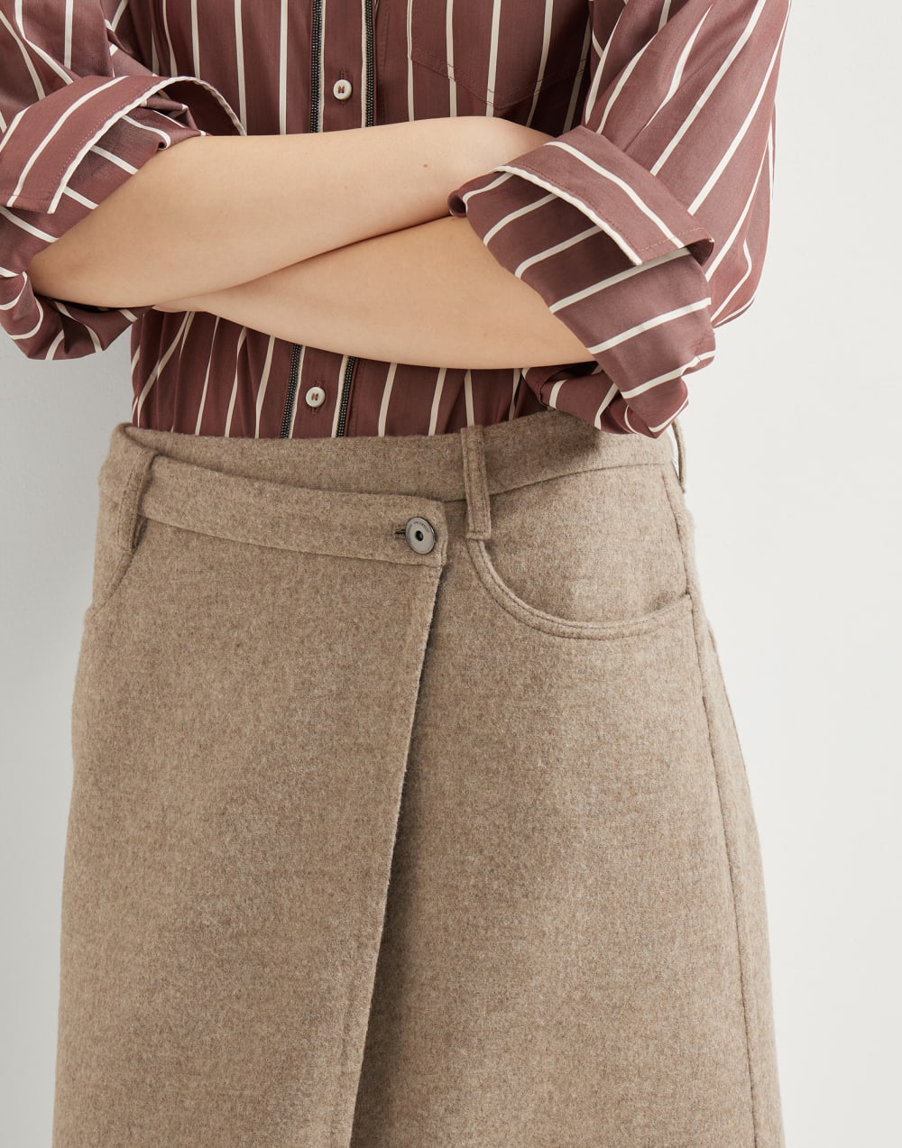 BRUNELLO CUCINELLI WRAPPED SKIRT