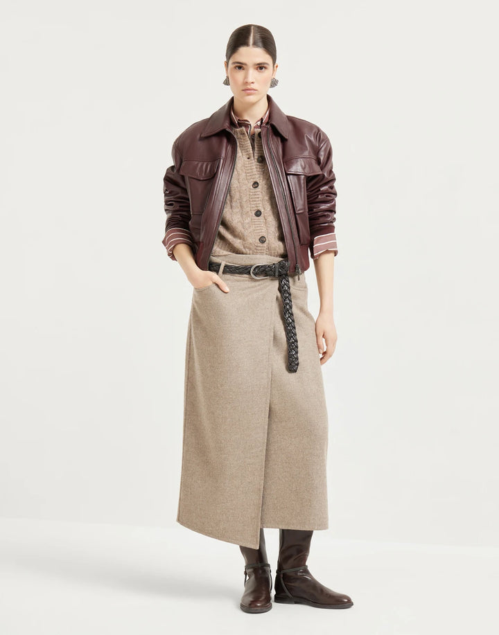 BRUNELLO CUCINELLI WRAPPED SKIRT