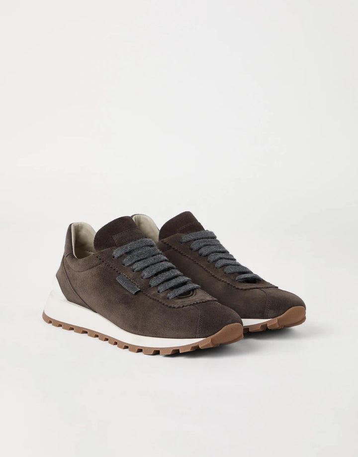 BRUNELLO CUCINELLI SUEDE RUNNERS