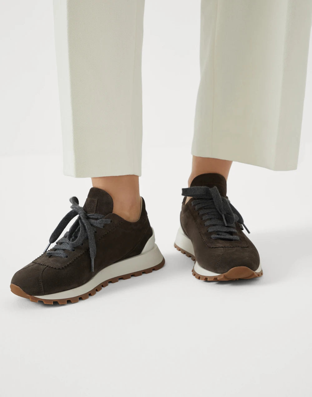 BRUNELLO CUCINELLI SUEDE RUNNERS