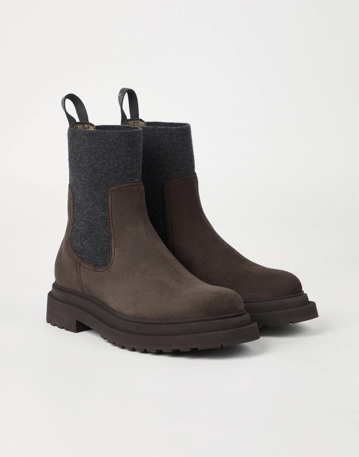 BRUNELLO CUCINELLI SUEDE BOOTS