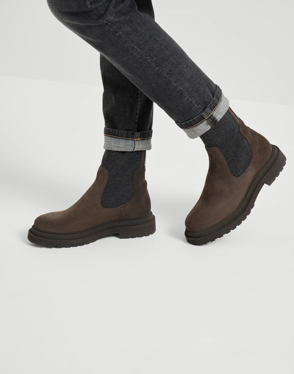 BRUNELLO CUCINELLI SUEDE BOOTS