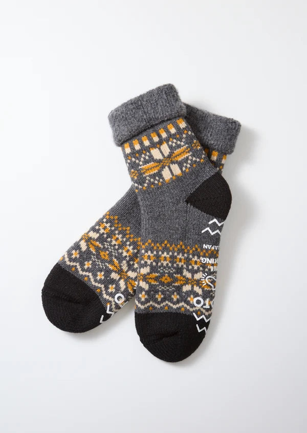ROTOTO COMFY ROOM SOCKS "SNOW FLAKE"