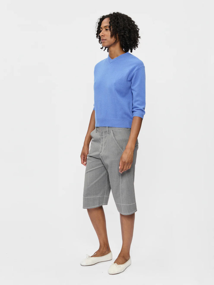 6397 ELBOW V-NECK SWEATER