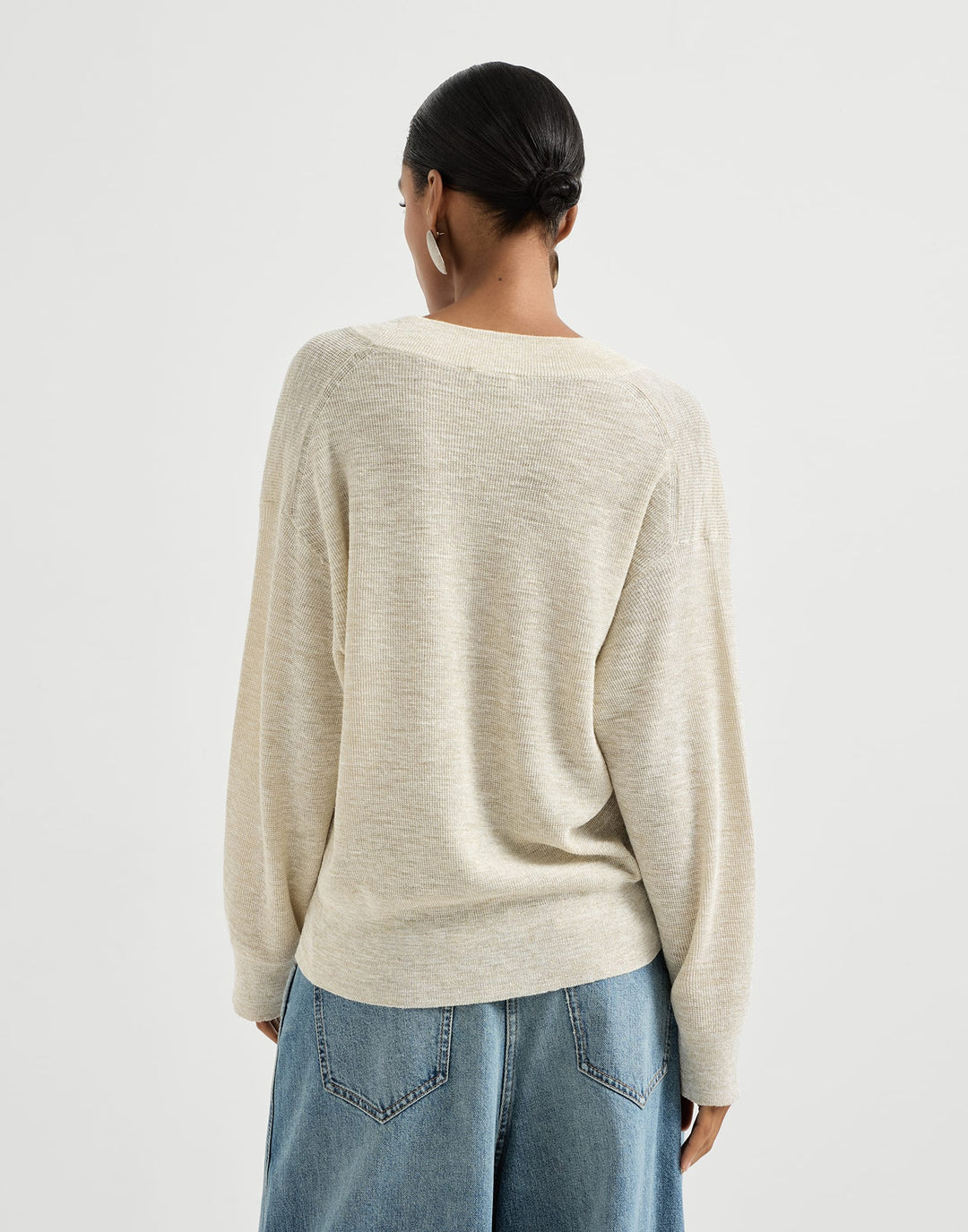 BRUNELLO CUCINELLI SPARKLING LINEN SWEATER