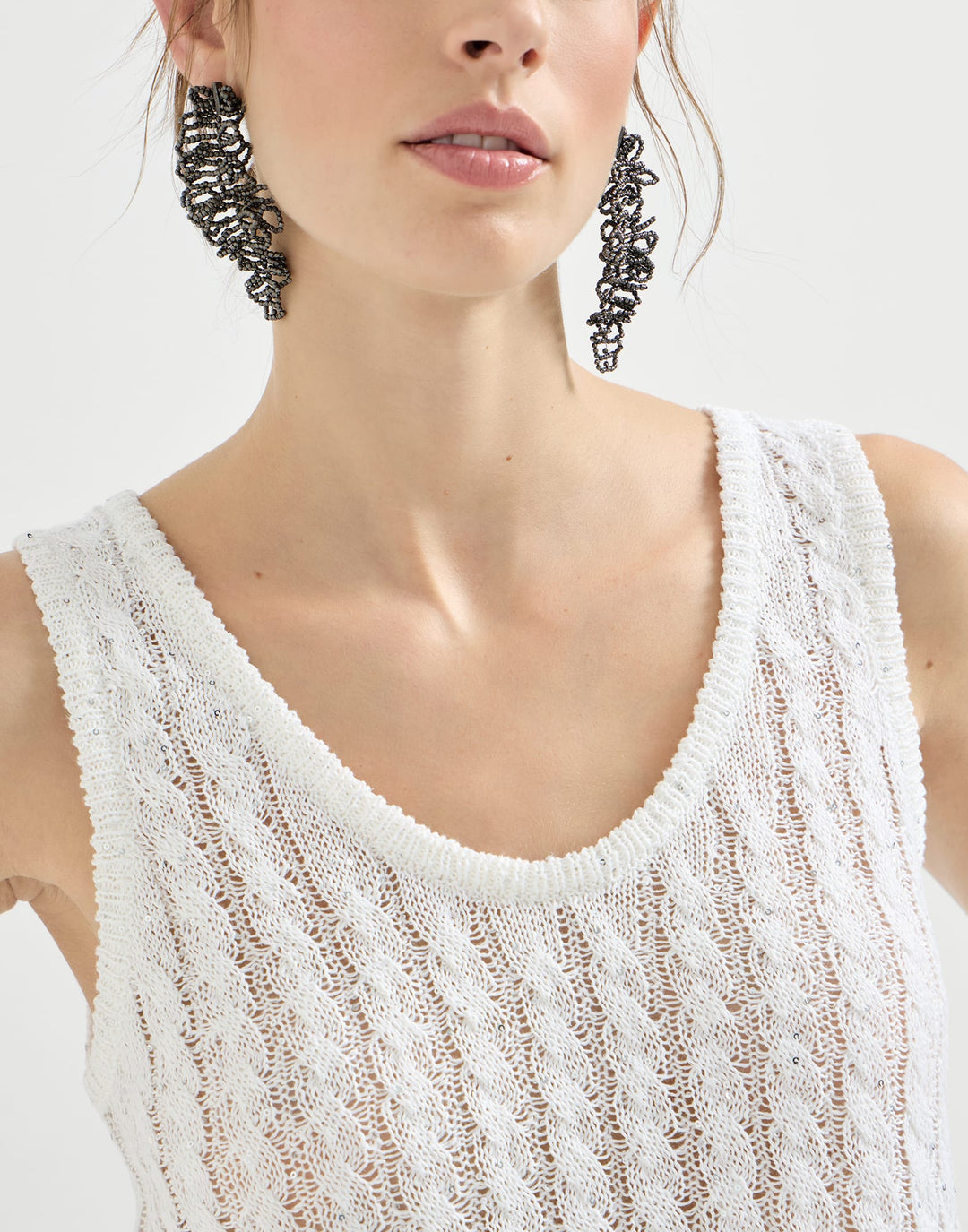 BRUNELLO CUCINELLI DAZZLING CABLE TOP