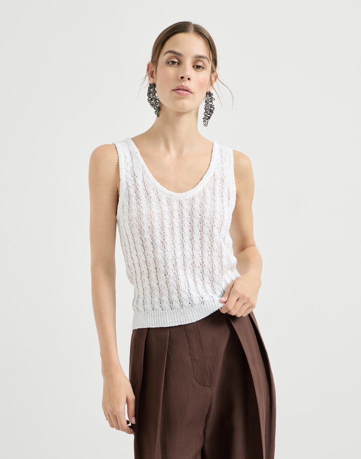 BRUNELLO CUCINELLI DAZZLING CABLE TOP