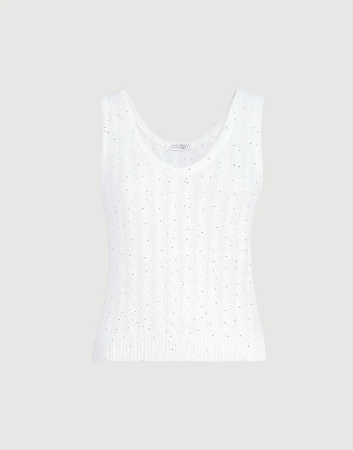 BRUNELLO CUCINELLI DAZZLING CABLE TOP