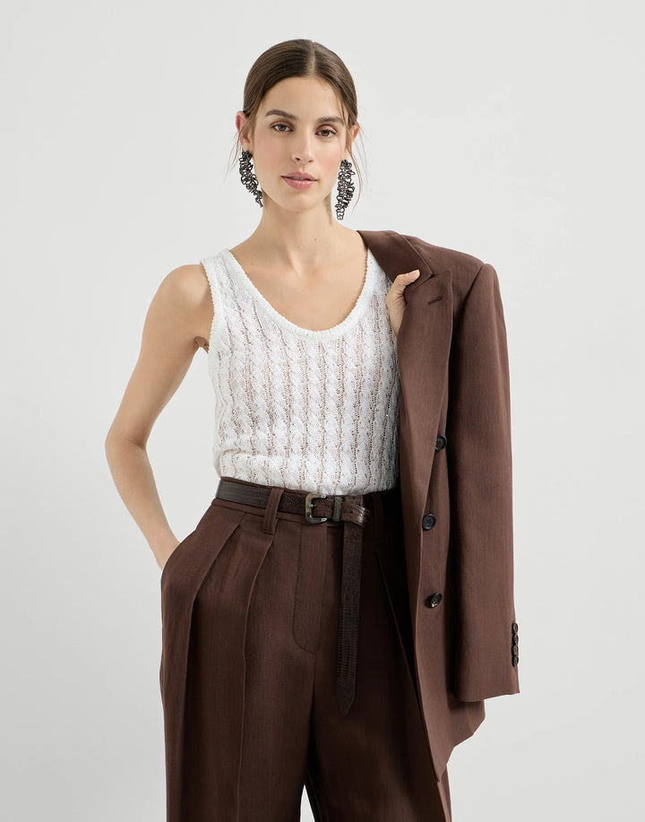 BRUNELLO CUCINELLI DAZZLING CABLE TOP
