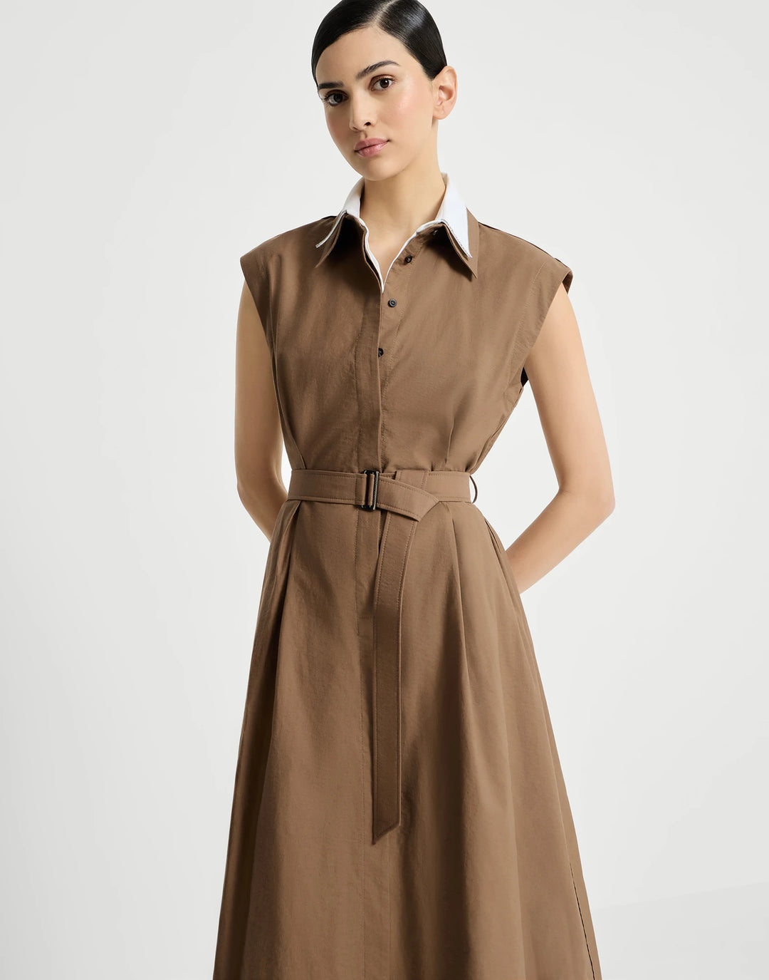 BRUNELLO CUCINELLI TEXTURE TWILL DRESS