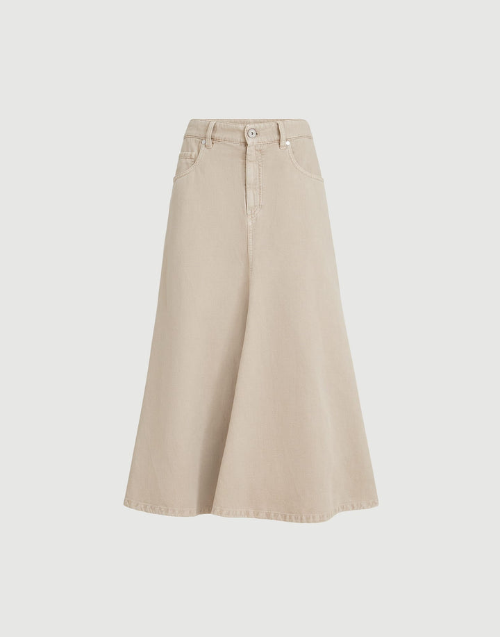 BRUNELLO CUCINELLI FIVE POCKET FLARED SKIRT