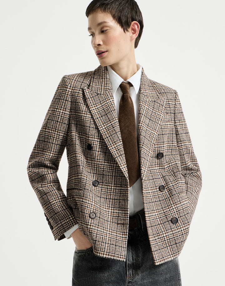 BRUNELLO CUCINELLI PRINCE OF WALES BLAZER