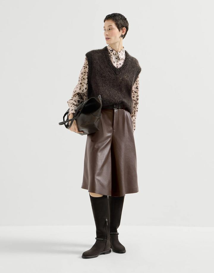 BRUNELLO CUCINELLI PRINT SILK SHIRT