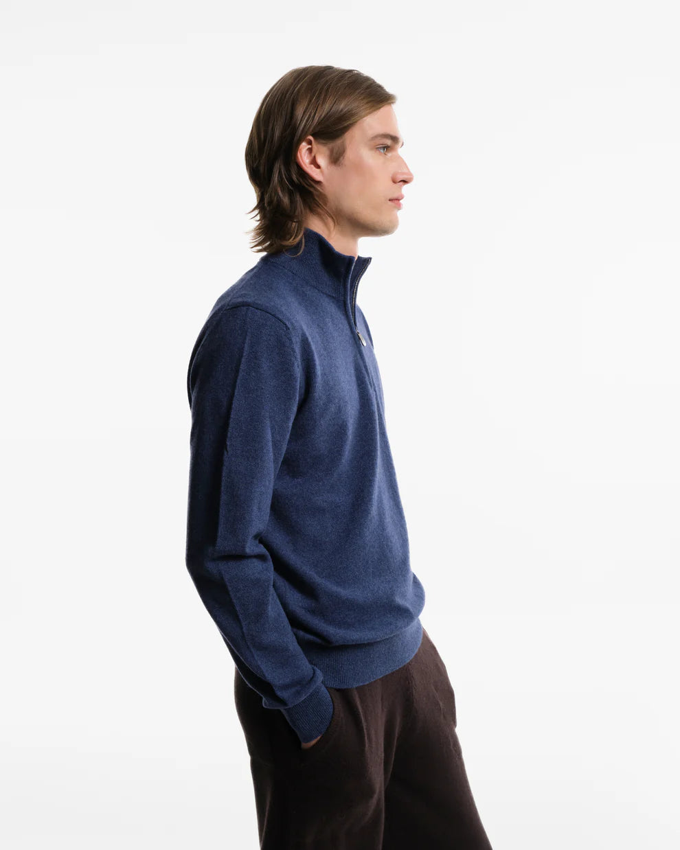 PIACENZA CASHMERE 1/4 ZIP TURTLENECK