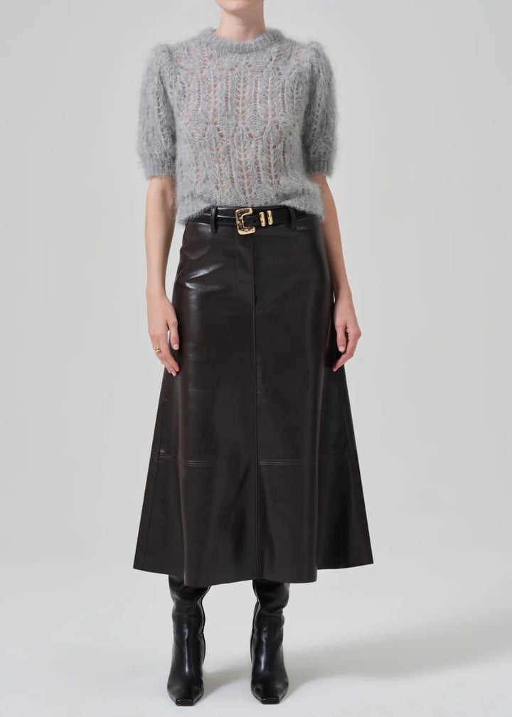 CITIZENS OG HUMANITY CASSIA LEATHER SKIRT