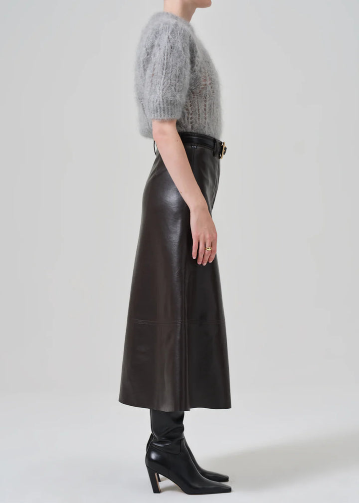 CITIZENS OG HUMANITY CASSIA LEATHER SKIRT