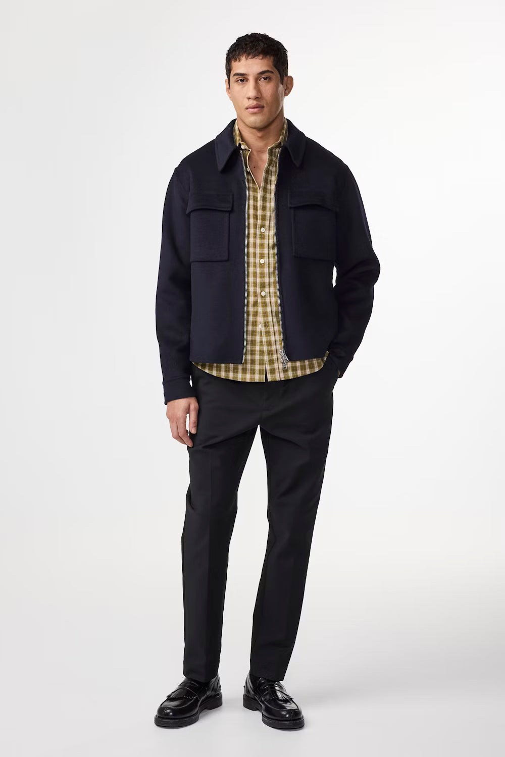 NN07 ALBAN 8447 NAVY ZIP JACKET