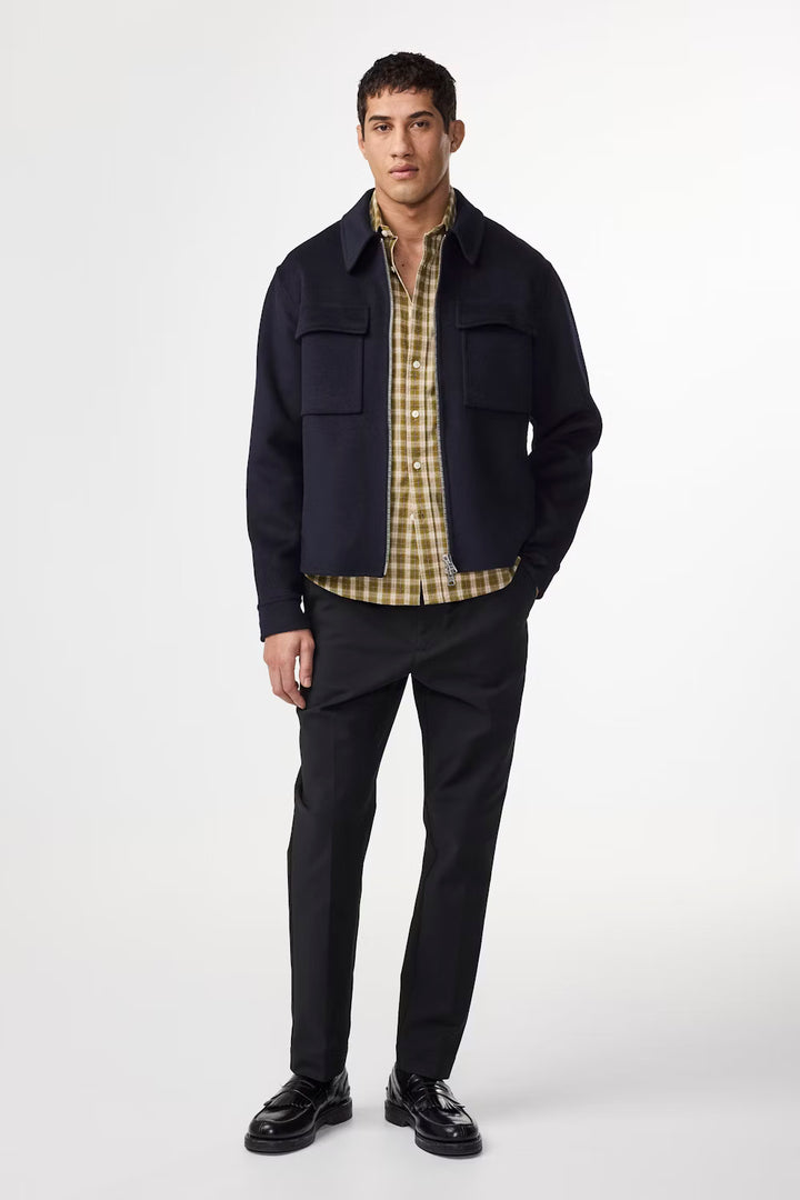 NN07 ALBAN 8447 NAVY ZIP JACKET
