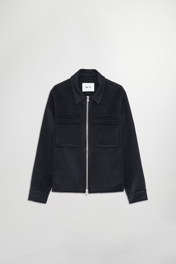 NN07 ALBAN 8447 NAVY ZIP JACKET