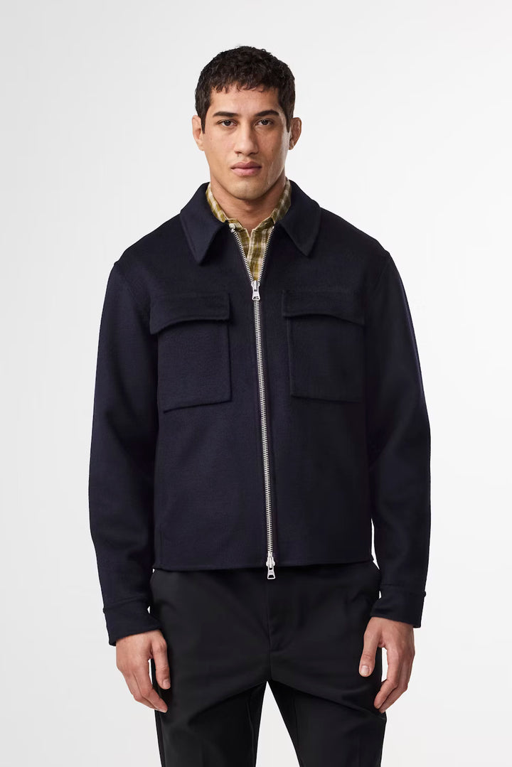 NN07 ALBAN 8447 NAVY ZIP JACKET