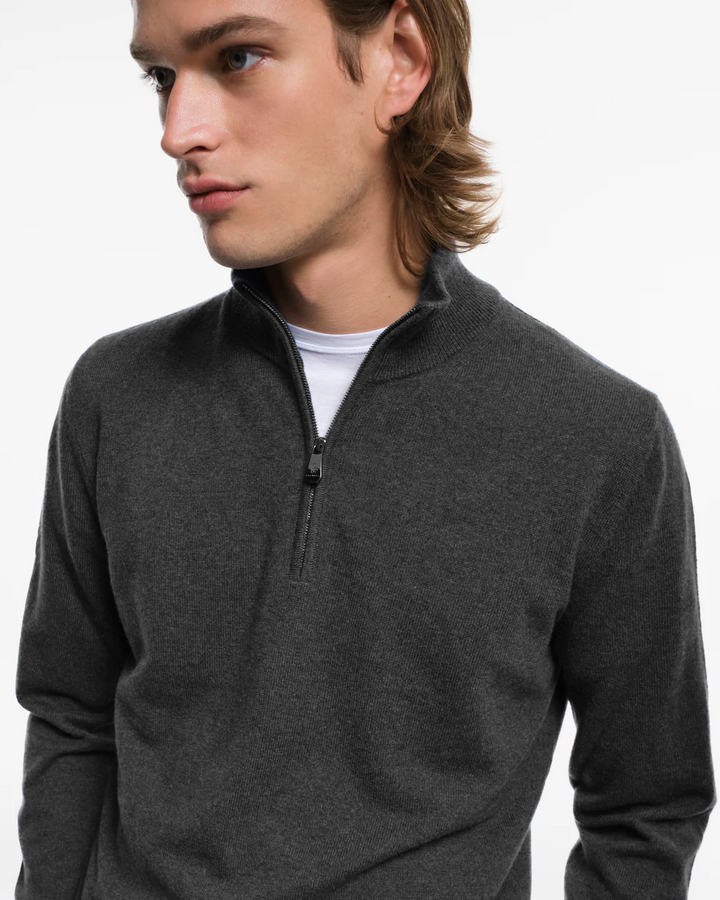 PIACENZA CASHMERE 1/4 ZIP TURTLENECK
