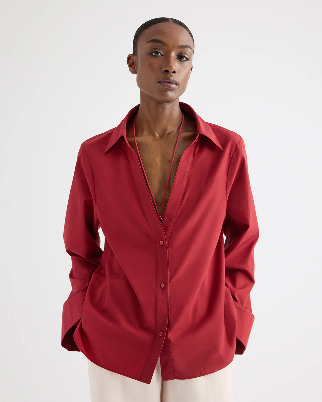 TWP DEEP V RELAXED SHIRT
