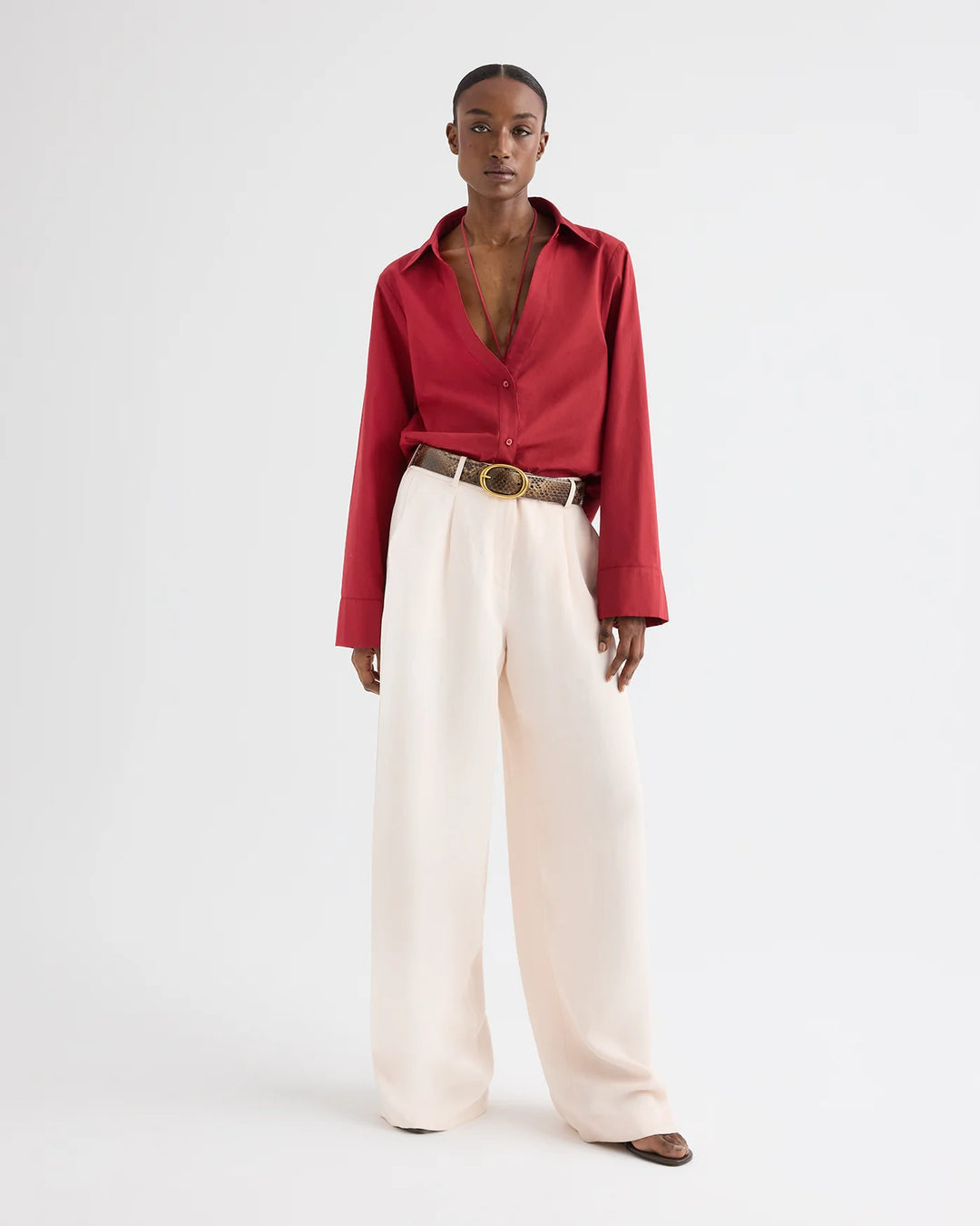 TWP DEEP V RELAXED SHIRT
