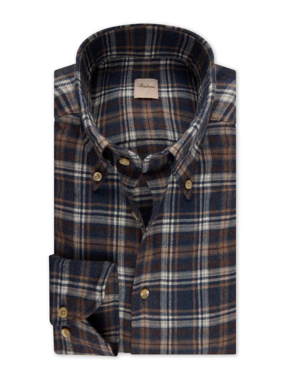 Stenströms Plaid Cotton Flannel Shirt, product image