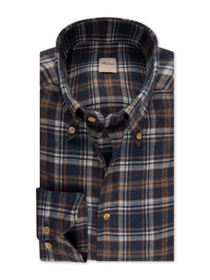 Stenströms Plaid Cotton Flannel Shirt, product image